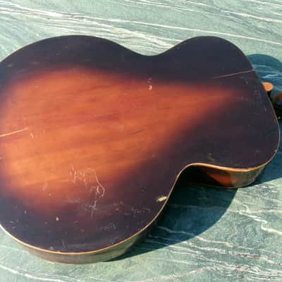 Ultra Rare 1950s Harmony No.1007 Archtop "Made in Occupied Japan" by Kasuga with Vintage Guyatone Pickup image 21
