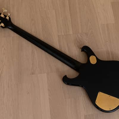 1983 Greco BK-1200 Custom Order Vintage 8 String Neck Through Bass Black, 100% Original w/ T-Bird Pickups, Japan Fujigen image 12