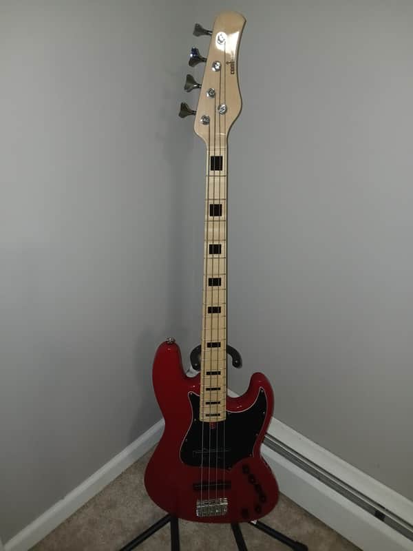 Combe Custom Jazz High Gloss Ruby Red Aguilar Gotoh Woodhead 8.4 lbs! image 1