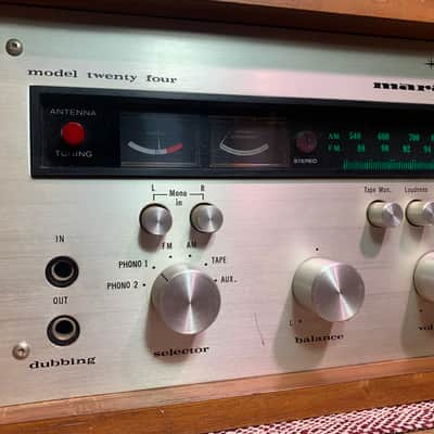 Marantz Model Twenty Four Stereo Tuner Preamp w/ Original Walnut Cabinet image 2