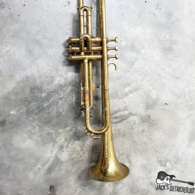 Conn / Musicraft "Stencil Horn" Bb Trumpet (1920s Lacquered Brass) image 6