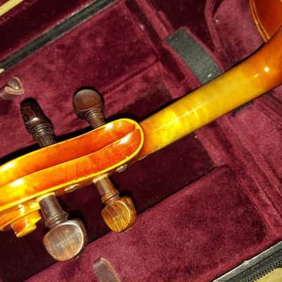 Kiso Suzuki Model 7117 size 15.5 viola, Japan 1973, Very Good Cond, w/ case&bow image 9
