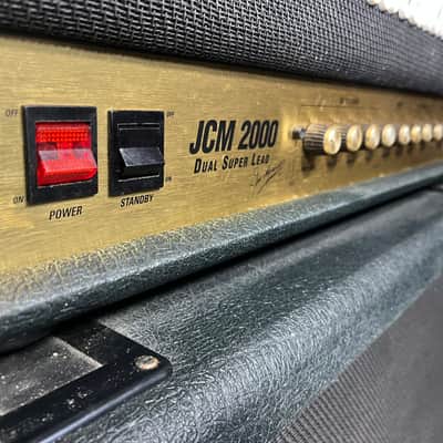 Marshall JCM 2000 DSL 100 Dual Super Lead 2-Channel 100-Watt 4x12" Guitar Amp Half Stack 2000s - Black image 3