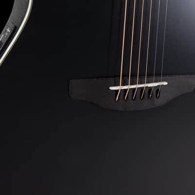 Ovation Applause AE44 Traditional Series Mid-Depth Acoustic-Electric Guitar Black image 10