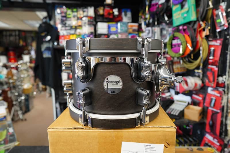 PDP/DW Concept 7x10'' Maple Classic Series - Ebony Stain - 10'' Tom image 1
