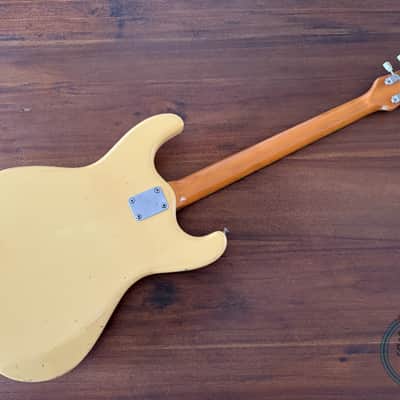 Mosrite Avenger Guitar, The Ventures Model, Aged White, MIJ 1970s image 4