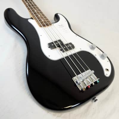 Fender Standard Precision Bass, Laurel FB, White Pickguard, Black image 5