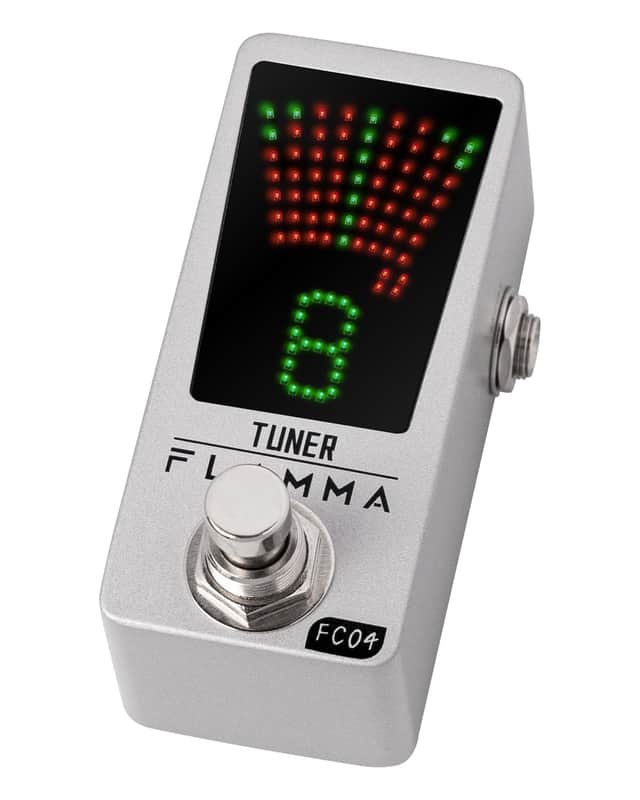 FLAMMA Tuner Pedal FC04 Chromatic Guitar Tuner Pedal, Tuning Pedal for High Precision 1 Cent with Pitch Indicator for Guitar and Bass, True Bypass image 1