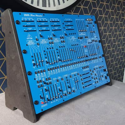 Behringer 2600 Blue Marvin Gray Meanie - Black Valchromat Dual Angle Stand from Synths And Wood image 4