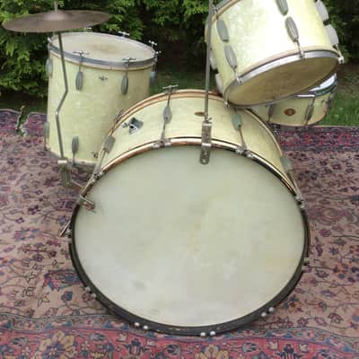 Slingerland Radio King 4 pc Drum Kit Krupa Snare 1938/39 w/Hardware and Cymbals image 2