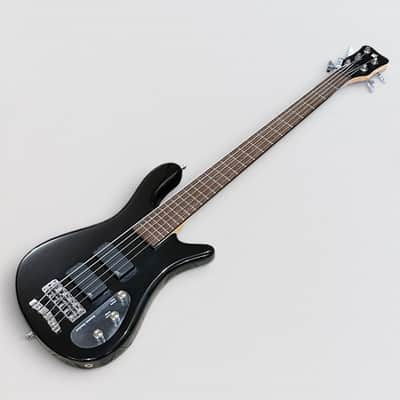 Warwick RockBass Streamer Standard 5-String Electric Bass Guitar - Black image 9