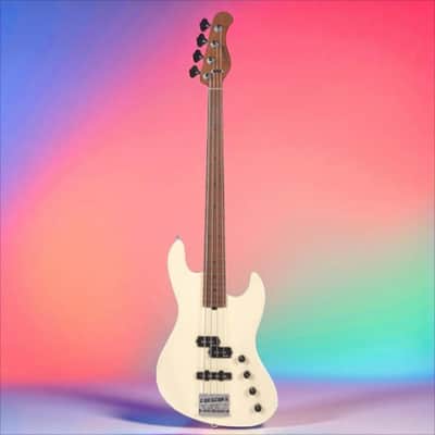 Sadowsky MetroExpress 21 Fret Verdine White Signature 4 String Olympic White High Polish Morado Board image 2