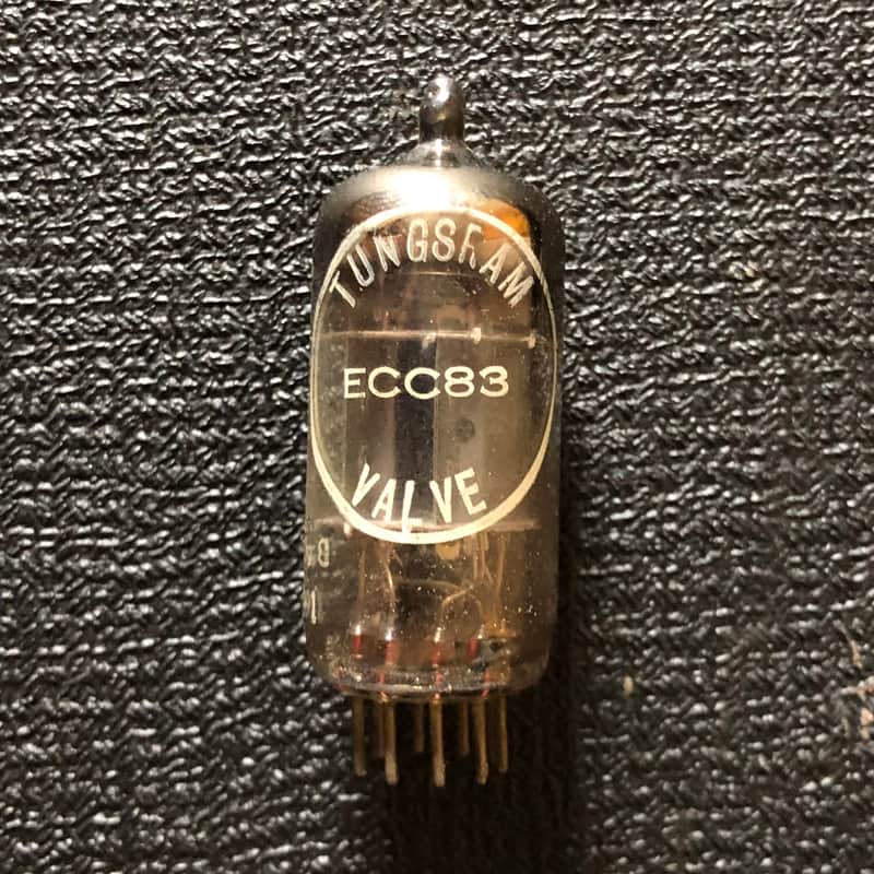 vintage late sixties Tungsram / Mullard ECC83 / 12AX7 preamp valve / tube image 1