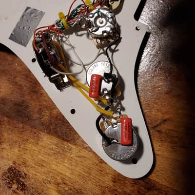 Partscaster Stratocaster Sparkle silver Chunky neck Extra loaded pickguard image 11