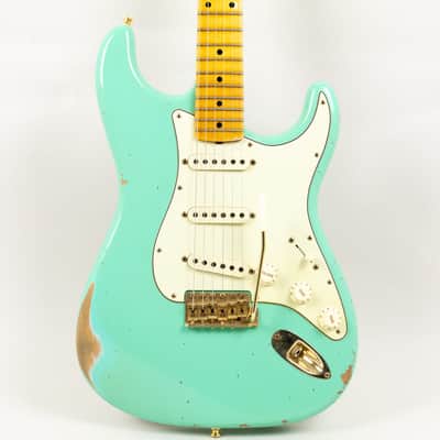 2021 Fender Custom Shop Ltd Ed 62 Stratocaster, Faded/Aged Sea Foam Green image 2