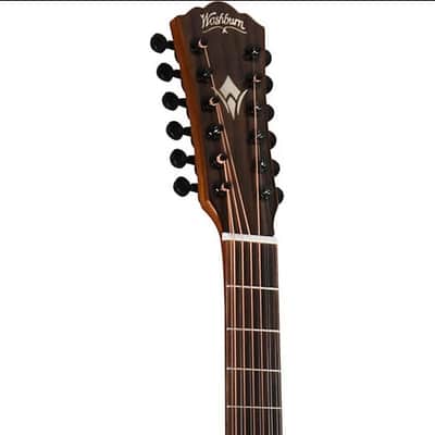 Washburn Comfort Series G15SCE-12 12-String Acoustic Electric Guitar Cutaway image 4