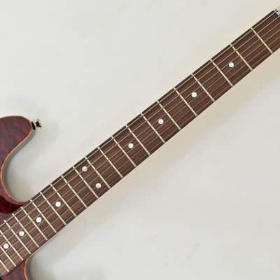 Schecter CET USA Custom Shop Electric Guitar Black Cherry image 6