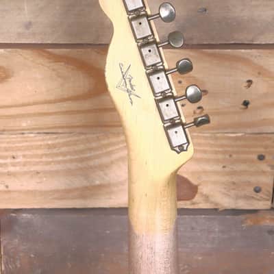 Fender 1963 Telecaster Relic Electric Guitar Aged Olympic White w/ Case image 7