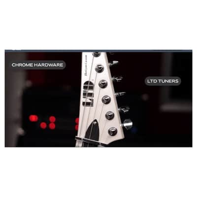 ESP LTD Horizon Custom 87 6-String Right-Handed Electric Guitar with Alder Body and Macassar Ebony (Pearl White) image 4
