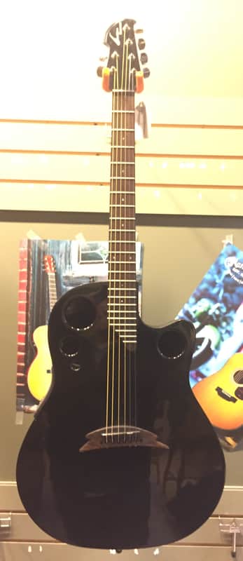 Ovation Tangent Series T357 Acoustic-Electric Guitar Gloss Black w