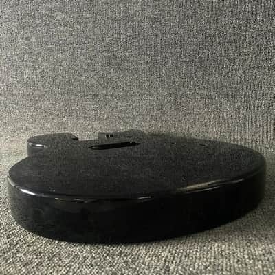 LAG Glossy Black Guitar Single Cut Solid Basswood Body image 5