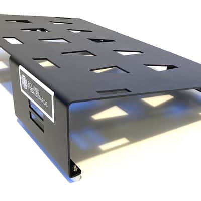 Large Aluminum Pedalboard with Rolling Case 14.5" x 22" Hook & Loop Rolling Pedalboards wheels 2 cables bundle image 10