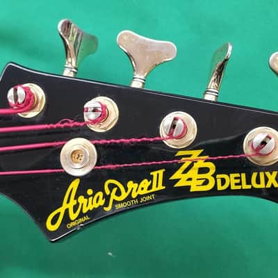 Aria Pro II Bass ZZB Deluxe Tiger Zebra Stripe image 11