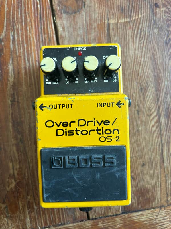 Boss OS-2 OverDrive/Distortion (Silver Label) 1990 - Present - Yellow image 1