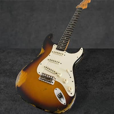 Fender Custom Shop '59 Stratocaster Heavy Relic - Faded/Aged Chocolate 3-Tone Sunburst image 2