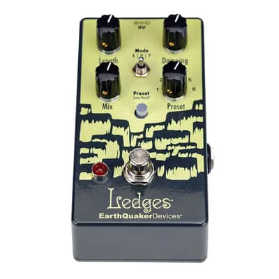 Mint EarthQuaker Devices Ledges Tri-Dimensional Reverberation Machine - Dark Green / Lime Green image 1