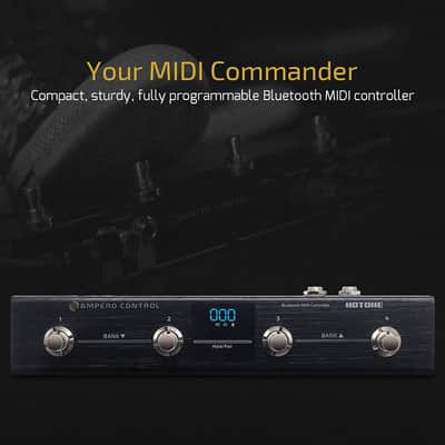 Hotone Ampero Control 4 Button Bluetooth MIDI Foot Controller Pedal(Ship from US Warehouse For Prompt Delivery) image 2