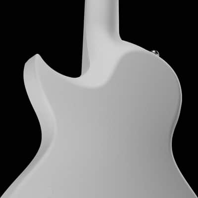 Nova Go Sonic: Carbon Fiber Smart Electric Guitar in White Finish image 4