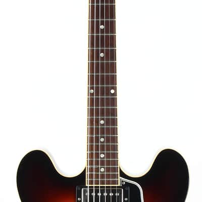 2013 Gibson Memphis ES-335 Dot Neck Sunburst Plain Top Semi Hollow Guitar w Original Case image 7