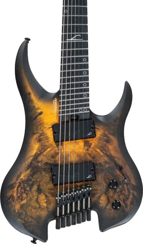 Legator G7FSS Ghost Headless 7-String Multi-Scale Electric Guitar, Composite Fingerboard, Death Valley image 1
