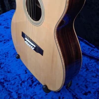 2024 Darren Hippner Handmade OM Steel String – Brand New Old Stock – Indian Rosewood & Sitka Spruce image 5