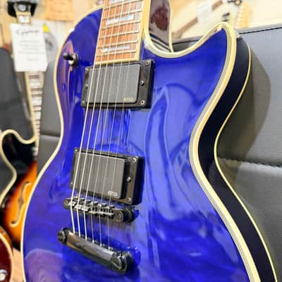 🔥2019🔥 Epiphone Les Paul Prophecy Custom Plus EX~ Midnight Sapphire~ EMG P’Ups image 9