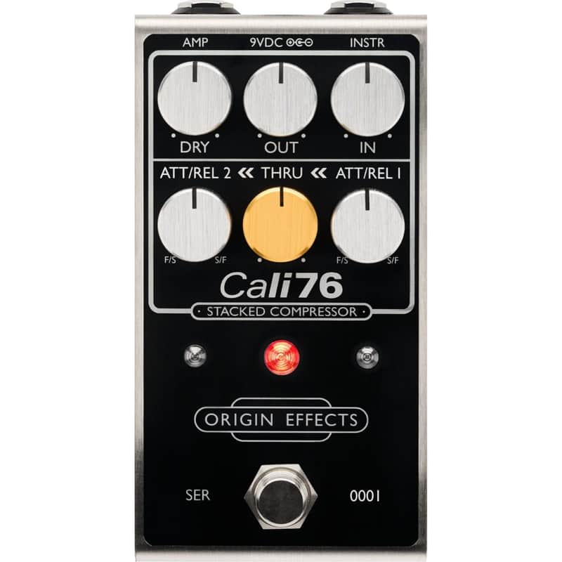 Origin Effects Cali76 Stacked Edition Black Compressor Pedal - Black image 1