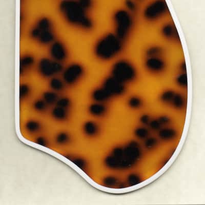 Epiphone Triumph arch-top guitar pickguard yellow/amber polka dot acrylic image 1