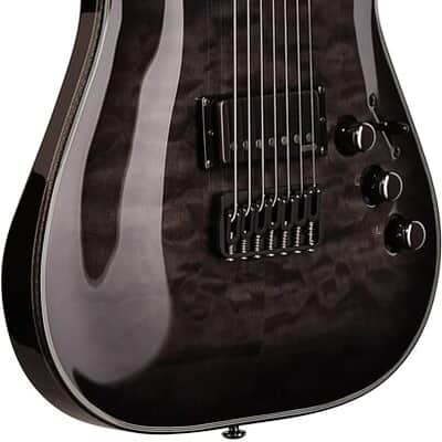 Schecter Hellraiser Hybrid C-7, Trans Black Burst, 7-string image 1