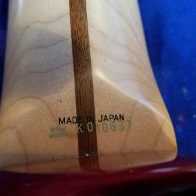 Fender HM Strat 1990? Razzberry Red Original Floyd Rose image 8