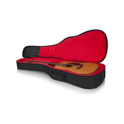 Gator GT-ACOUSTIC-BLK Transit Series Acoustic Guitar Bag w/ Backpack Straps image 3