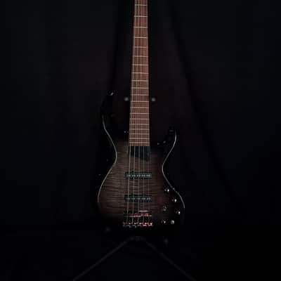 MTB Kingston Saratoga 5-String Electric Bass Guitar Trans Black Burst image 1