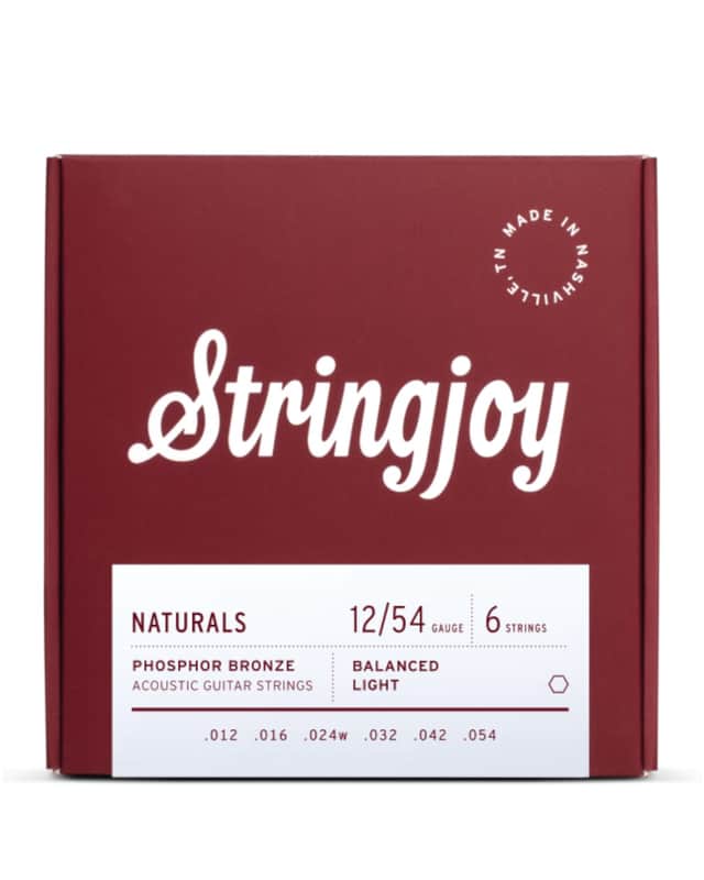 Stringjoy Naturals | Light Gauge (12-54) Phosphor Bronze Acoustic Guitar Strings image 1