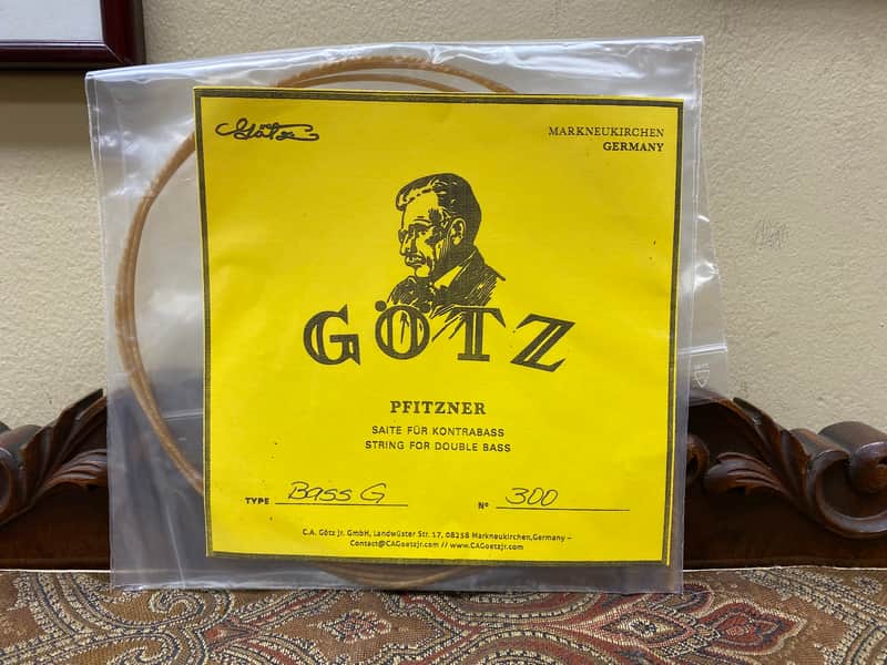 Gotz Pfitzner 'G' Plain Gut 3/4 Upright Bass String Model: 300 image 1