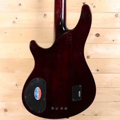 Schecter Hellraiser-4 Electric Bass w/ Hardshell Case - Crimson Red Burst - Project Bass image 10