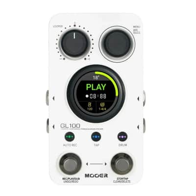 Mooer GL100 Guitar Pedal LOOP Drum Machine Effects Pedal Stereo Phrase Loop Auto Record with 100 Memory Positions,Price include the import duty to USA image 1