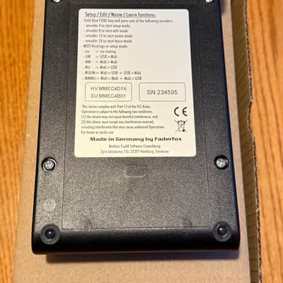 Faderfox EC4 Midi Encoder Controller - 2024 - Black image 3