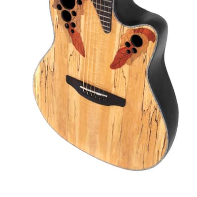 Ovation Celebrity Elite Plus E-Acoustic Guitar CE44P-SM Natural Spalted Maple (CE44P-SM-G) image 3