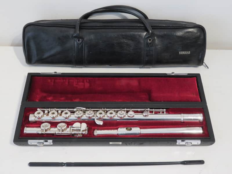 Yamaha YFL-581 Open Hole In-Line G, Solid Silver Flute image 1