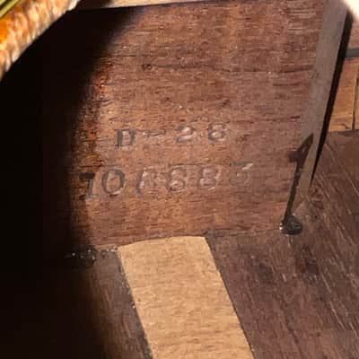 1949 Martin D-28 Shade Top Brazilian Rosewood Sunburst Vintage Harptone Case Holy Grail! image 13
